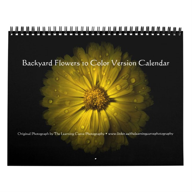 Calendário Flores do Quintal Versão 10 Cores (Capa)
