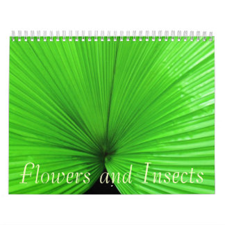 Calendário Flores e insetos