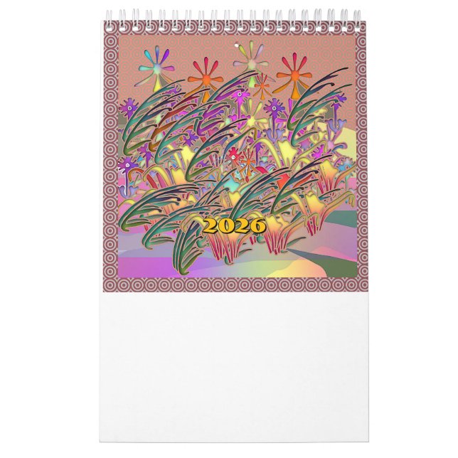 Calendário Flores Florais Galore (Capa)