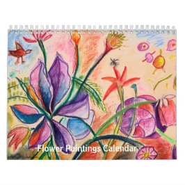 Calendário Flores por o ano