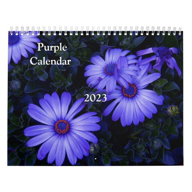 Calendário Flores Roxas-Calendário 2023 (Capa)