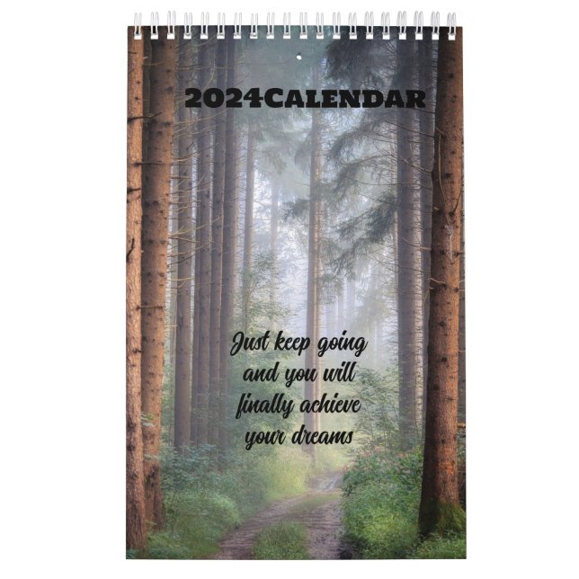 Calendário Floresta das quatro estações de 2024 (Capa)