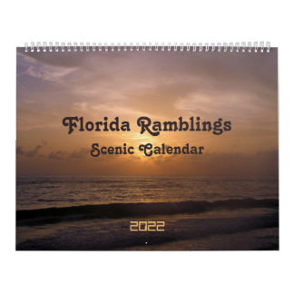 Calendário Florida Ramblings 2022 Scenic Calendar