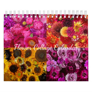 Calendário Flower Collage 