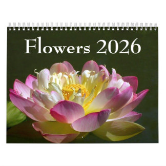 Calendário Flowers 2026 Calendar