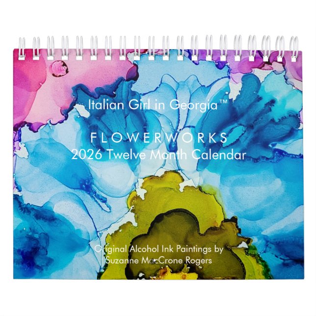 Calendário Flowerworks - 2026 Twelve Month Art Calendar (Capa)
