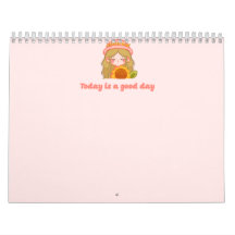 Calendário fofo para meninas 
