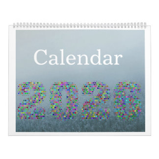 Calendário FOG of Colors 2026 Calendar – Elegant Black