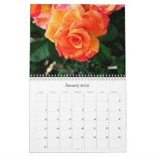 Calendário folha de banana verde