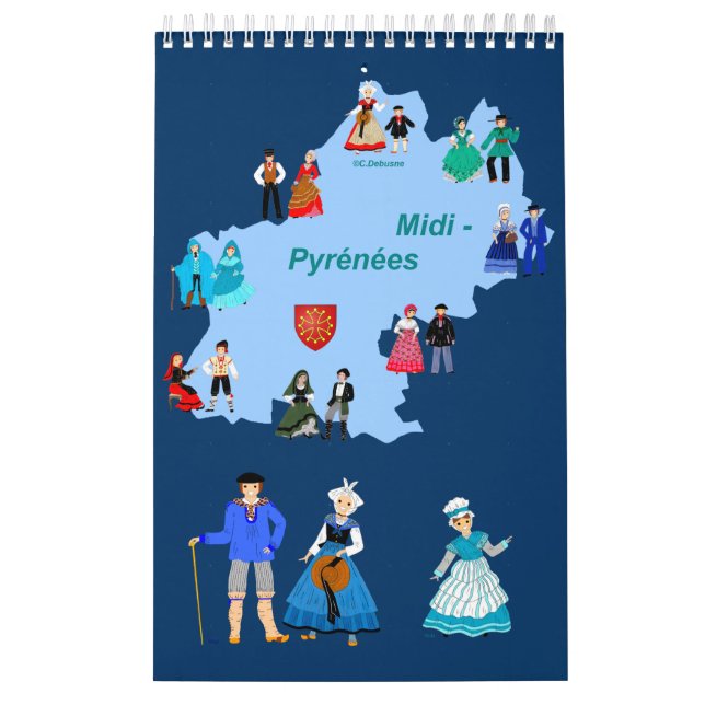 Calendário Folklore de Midi- Pyrénées, France (Capa)