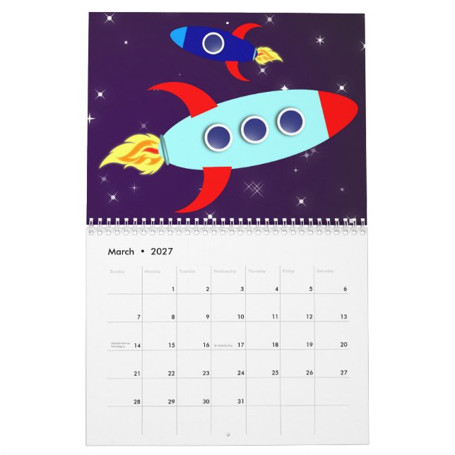 Calendário Fora Deste Mundo!Rapaz (Mar 2027)
