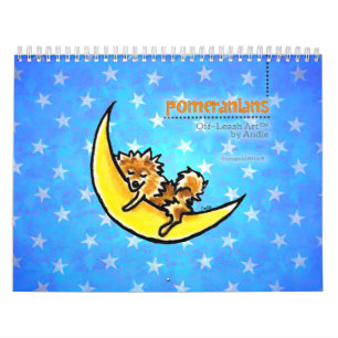 Calendário Fora-Trela Art™ Vol 1 de Pomeranians