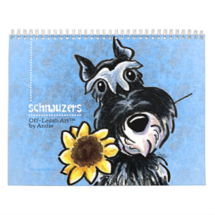 Calendário Fora-Trela Art™ Vol 1 dos Schnauzers