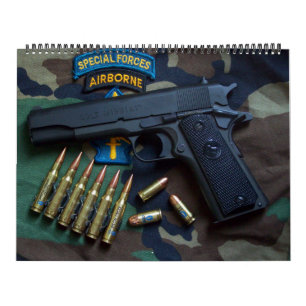 Calendário Forças Especiais Verde Berets SF SFG Veteranos