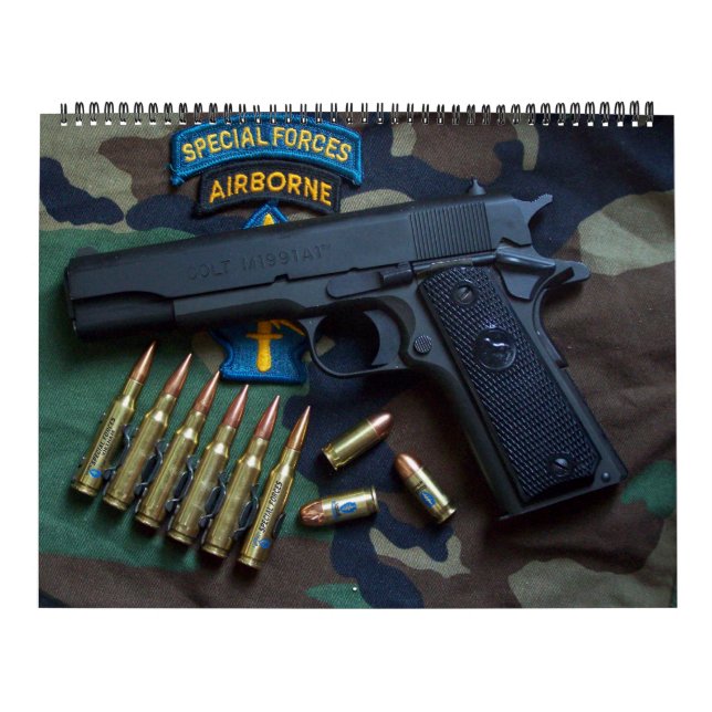 Calendário Forças Especiais Verde Berets SF SFG Veteranos (Capa)