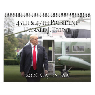 Calendário Foto 2019 nova do presidente Donald J Trunfo