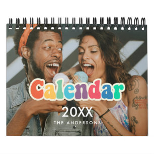 Calendário Foto da família Hippie Fund 2022 da Retro 60s