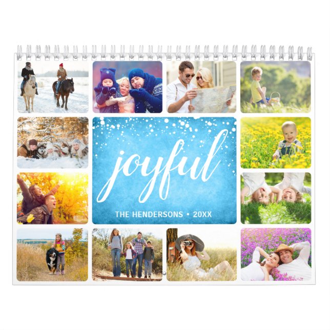 Calendário Foto da Família Joyful Personalizada (Capa)
