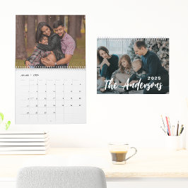 Calendário Foto da família simples Crie seu
