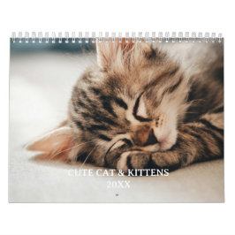 Calendário Foto de Estimação de Gatinho e Gato Fofos
