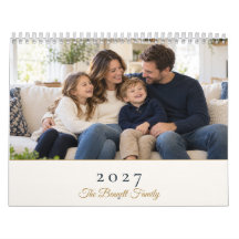 Foto de Família 2027 Creme e Dourado