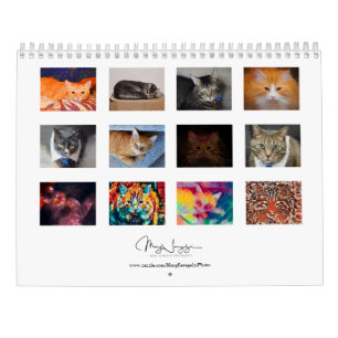 Calendário Foto de Gatos Frescos Design 2022 Mensal