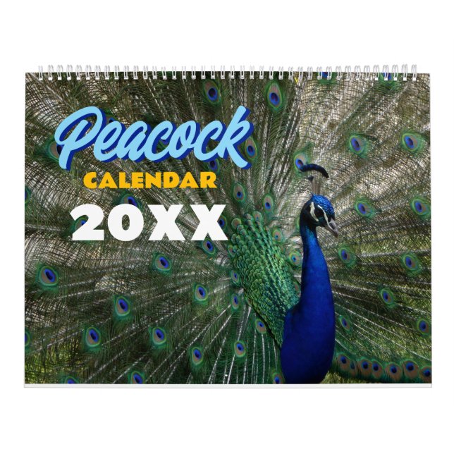 Calendário Foto de parede Peacock 2027  (Capa)
