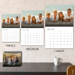 Calendário Foto Personalizada Da Família 2023<br><div class="desc">Aproveite suas fotos favoritas ao longo do ano com um calendário personalizado usando suas próprias fotos,  basta carregar uma foto por mês. Excelente para guardar memória de fotos para você,  seus pais e avós. ESCOLHA O TAMANHO - pequeno,  médio ou grande.</div>
