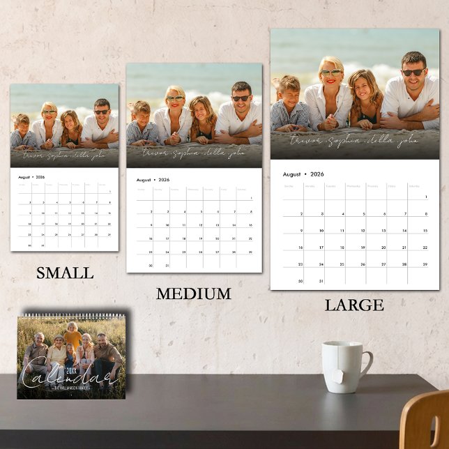 Calendário Foto Personalizada Da Família 2023 (Just change the START DATE to the year/months you want - available in 3 sizes)