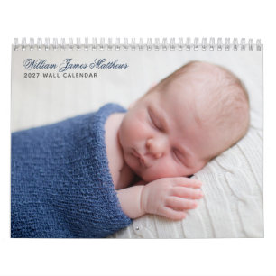 Calendário Foto personalizada do Baby Boy 2022