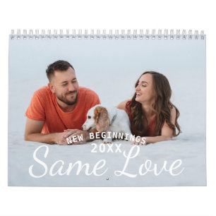 Calendário Foto personalizada do Casal moderno 2026