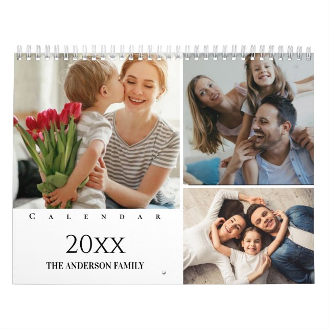 Calendário Foto Personalizada Moderna 2025 Cria Sua Própria F (Capa)