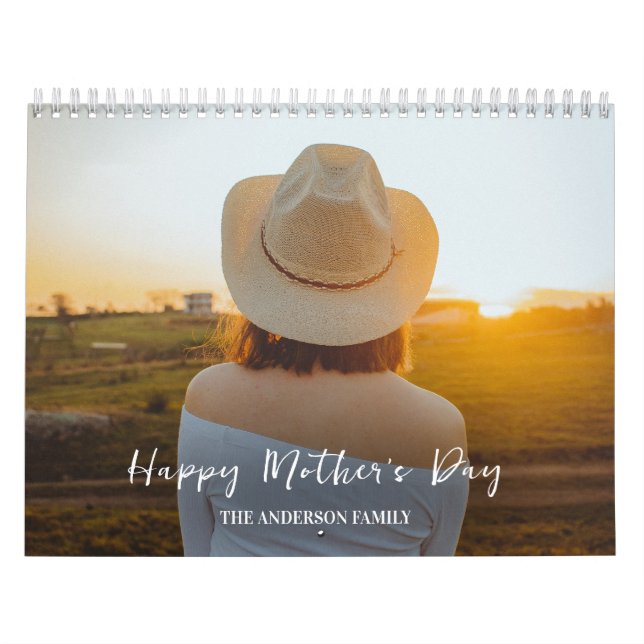 Calendário Foto Personalizada Moderna 2025 Cria Sua Própria F (Capa)