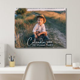 Calendário Foto personalizada moderna 2026 Cria sua própria f