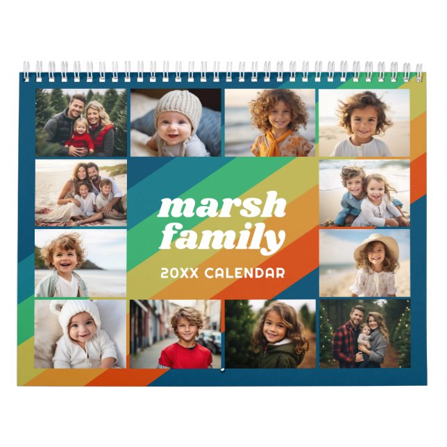 Calendário Foto Personalizada Moderna Simples - 13 Imagens (Capa)