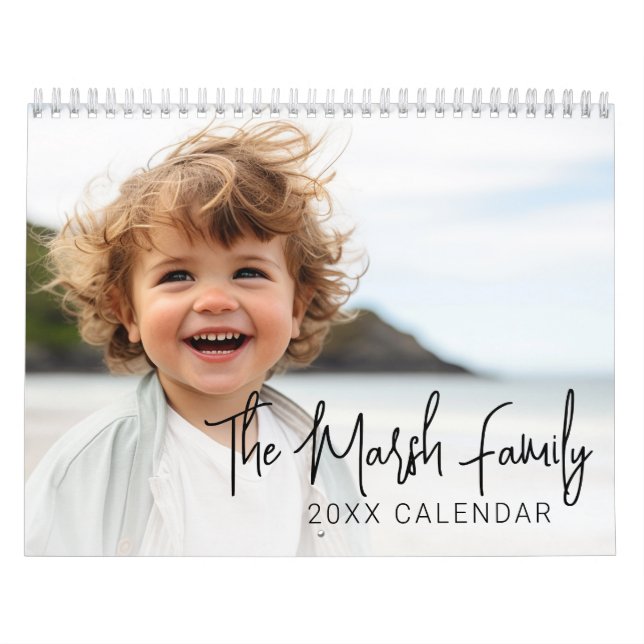 Calendário Foto Personalizada Moderna Simples - 14 Imagem (Capa)