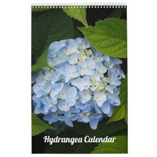 Calendário Foto personalizável de Hydrangea