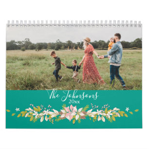 Calendário Foto Rustic Elegant Family