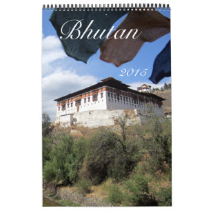 Calendário fotografia 2015 de bhutan