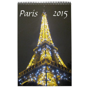 Calendário fotografia 2015 de Paris