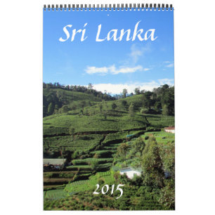 Calendário fotografia 2015 de Sri Lanka