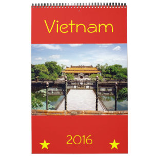 Calendário fotografia 2016 de Vietnam