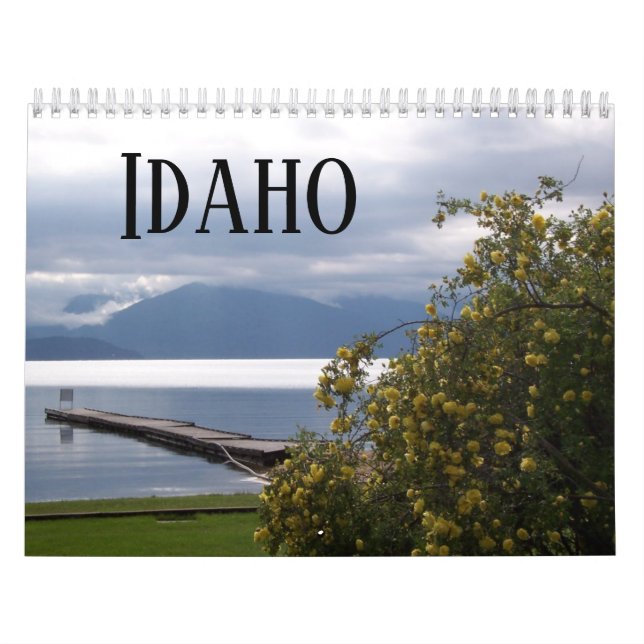 Calendário Fotografia Cena de Idaho Bonita (Capa)