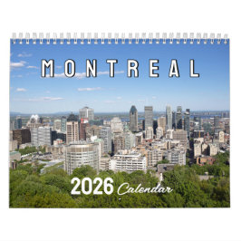 Calendário Fotografia Cênica de Montreal