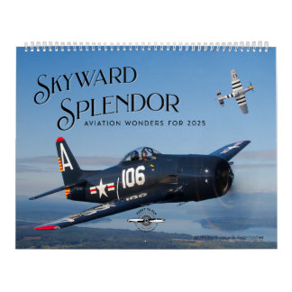 Calendário Fotografia da aviação ar-ar - Varsóvia e GA