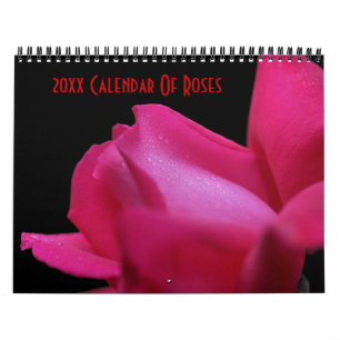 Calendário Fotografia da Flor rosa