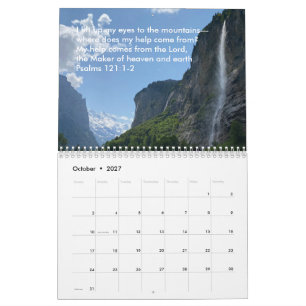 Calendário Fotografia da Natureza Original Texto Personalizad