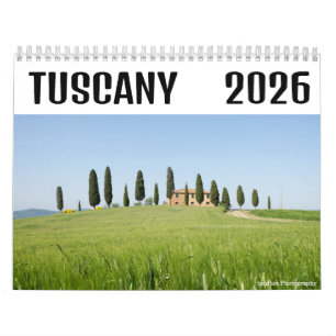 Calendário Fotografia da paisagem da Toscana 2026