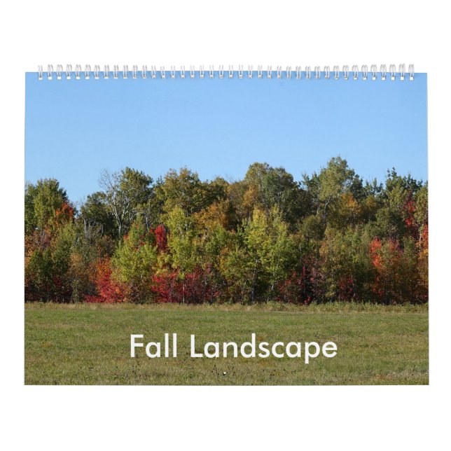 Calendário Fotografia da paisagem de queda (Grande) (Capa)