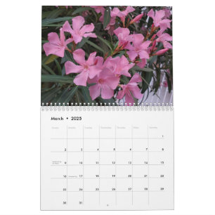 Calendário Fotografia das flores